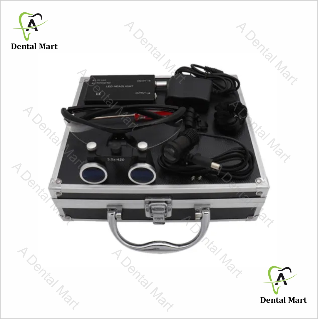 Dental Loupes With Led Head Light Lamp